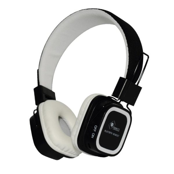 Casque audio sans fil noir et blanc