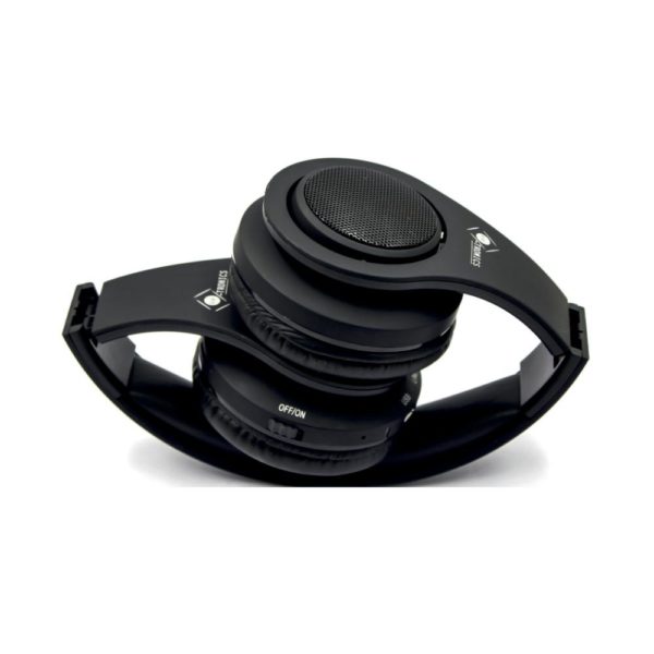 casque audio noir plié