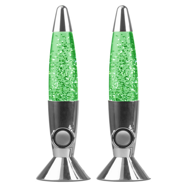 Lampe paillettes verte